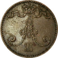 Moneta, Finlandia, Alexander III, Penni, 1894, BB+, Rame, KM:10