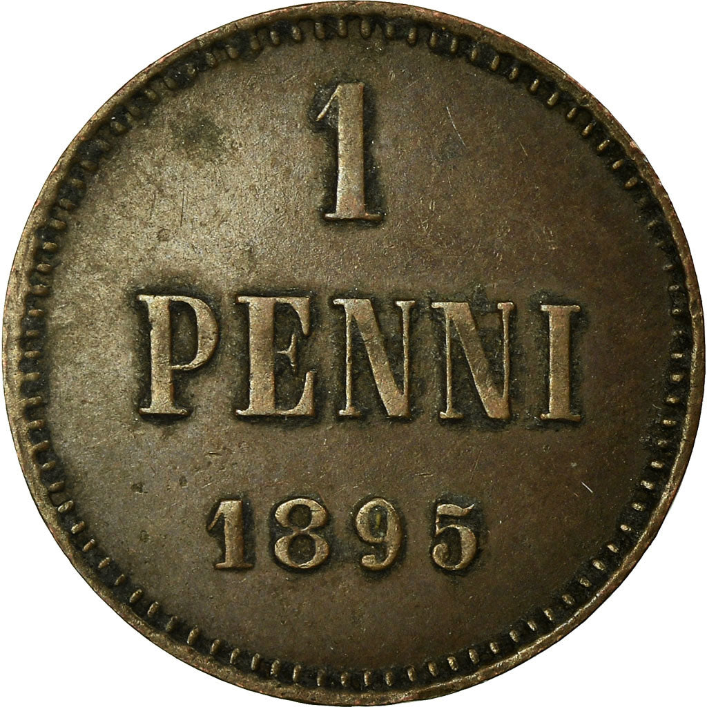 Coin, Finland, Nicholas II, Penni, 1895, EF(40-45), Copper, KM:13