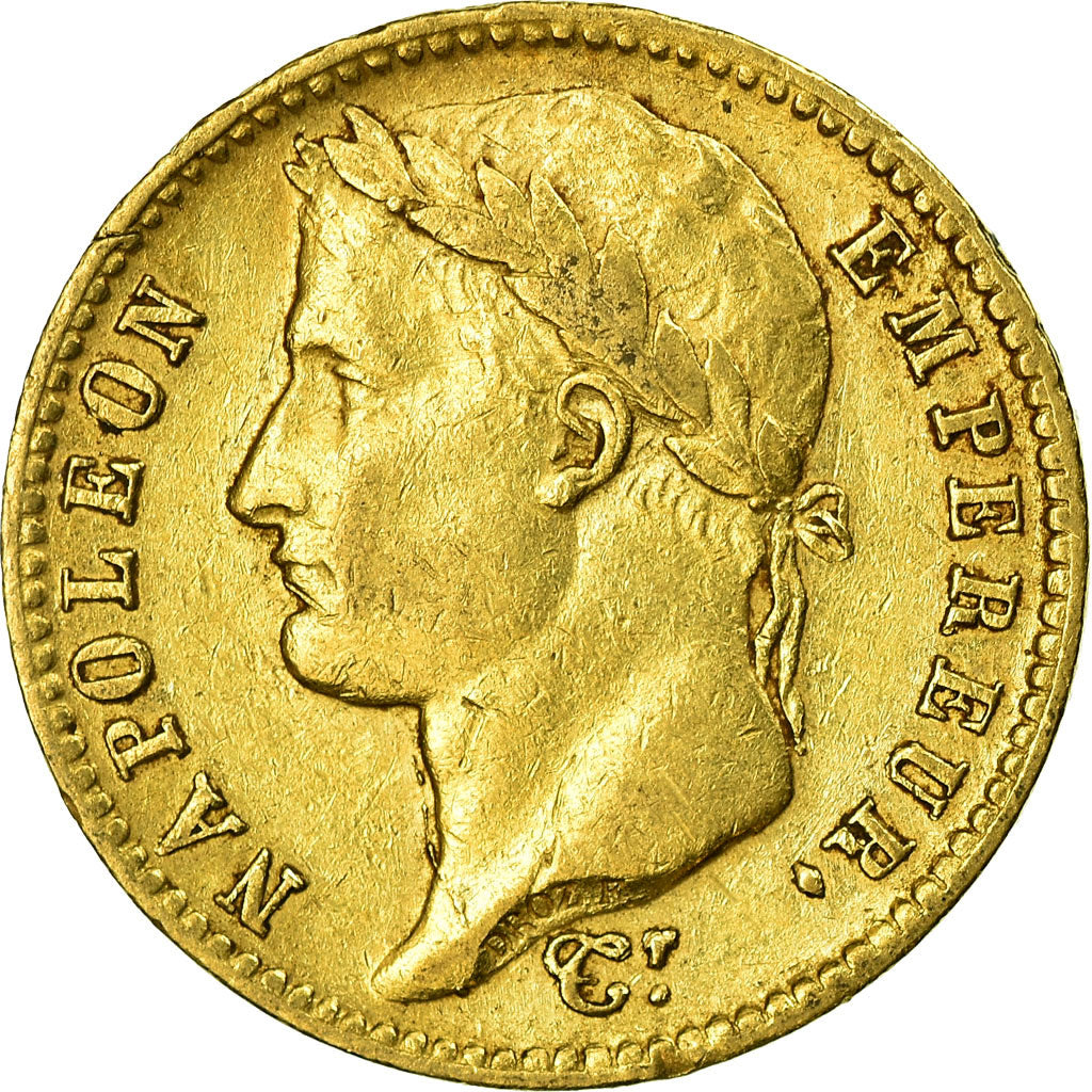 Coin, France, Napoléon I, 20 Francs, 1810, Paris, EF(40-45), Gold, KM:695.1