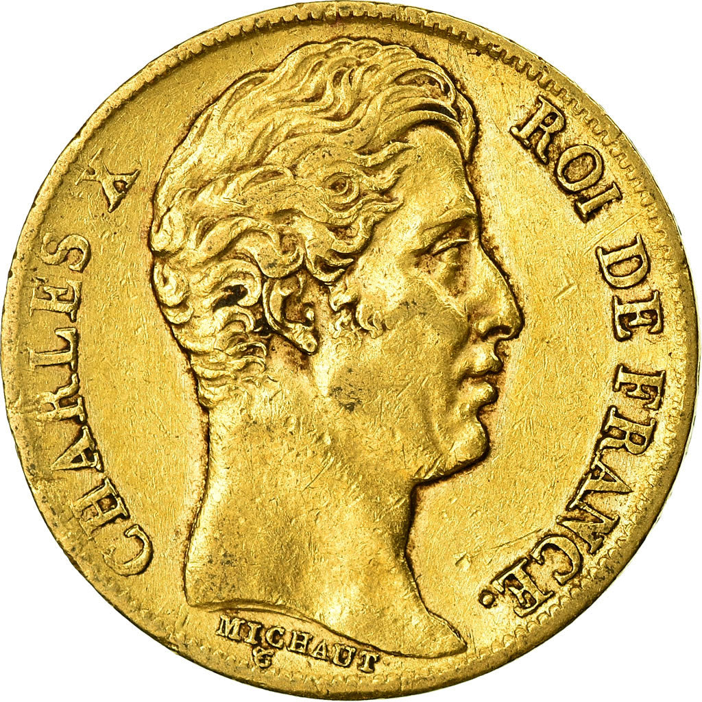 Coin, France, Charles X, 20 Francs, 1828, Paris, EF(40-45), Gold, KM:726.1