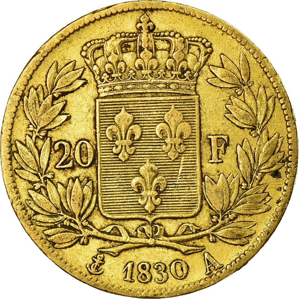 Münze, Frankreich, Charles X, 20 Francs, 1830, Paris, SS, Gold, KM:726.1