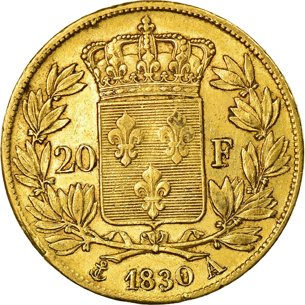 Moeda, França, Charles X, 20 Francs, 1830, Paris, EF(40-45), Dourado, KM:726.1