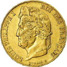 Moeda, França, Louis-Philippe, 20 Francs, 1841, Paris, EF(40-45), Dourado