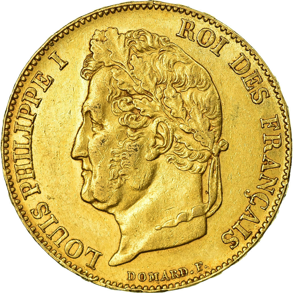 Coin, France, Louis-Philippe, 20 Francs, 1848, Paris, AU(50-53), Gold, KM:750.1