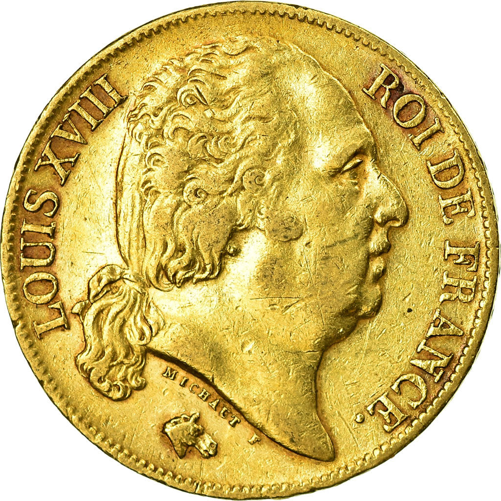 Monnaie, France, Louis XVIII, 20 Francs, 1817, Paris, TTB+, Or, Gadoury:1028