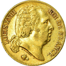 Monnaie, France, Louis XVIII, 20 Francs, 1817, Paris, TTB+, Or, Gadoury:1028