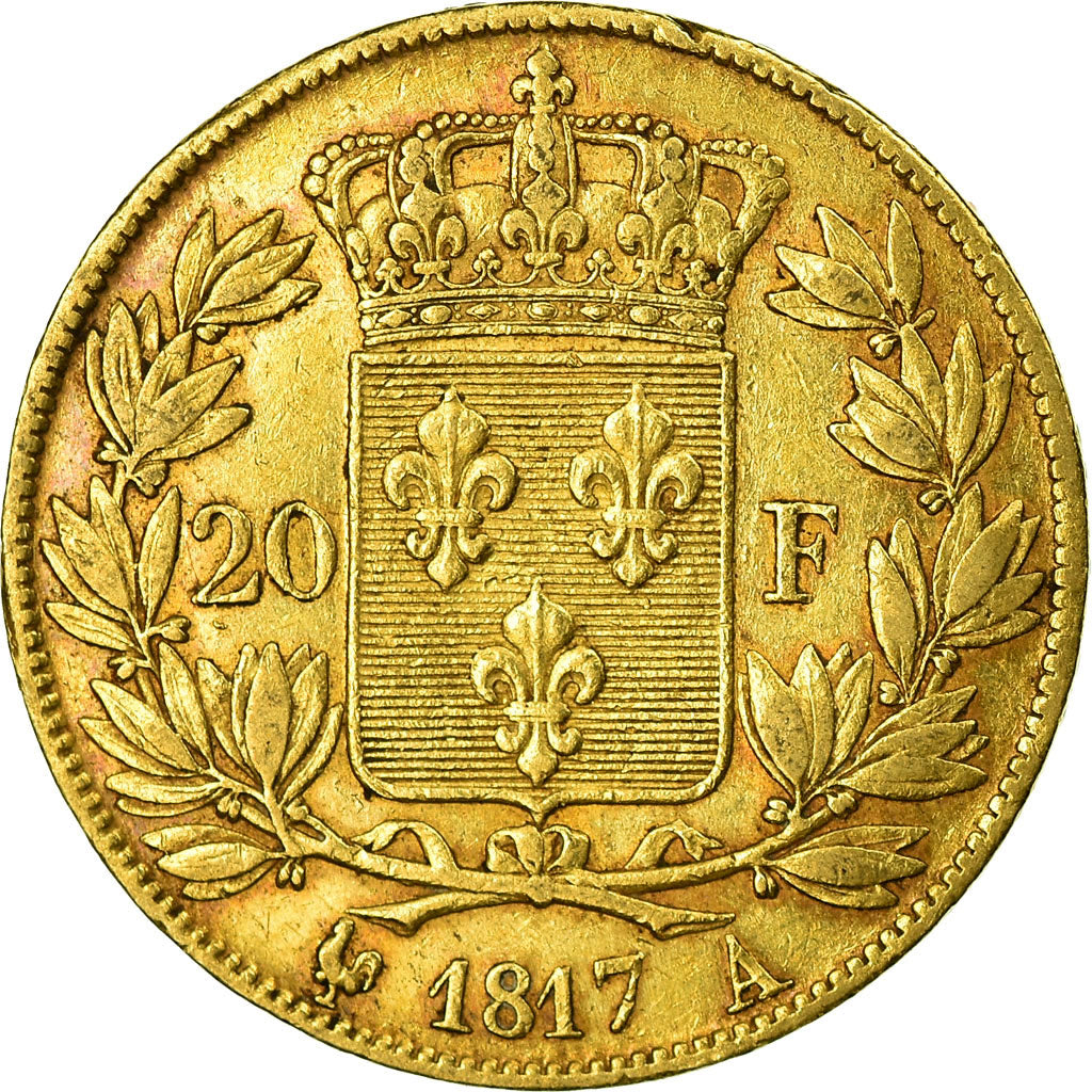 Monnaie, France, Louis XVIII, 20 Francs, 1817, Paris, TTB+, Or, Gadoury:1028