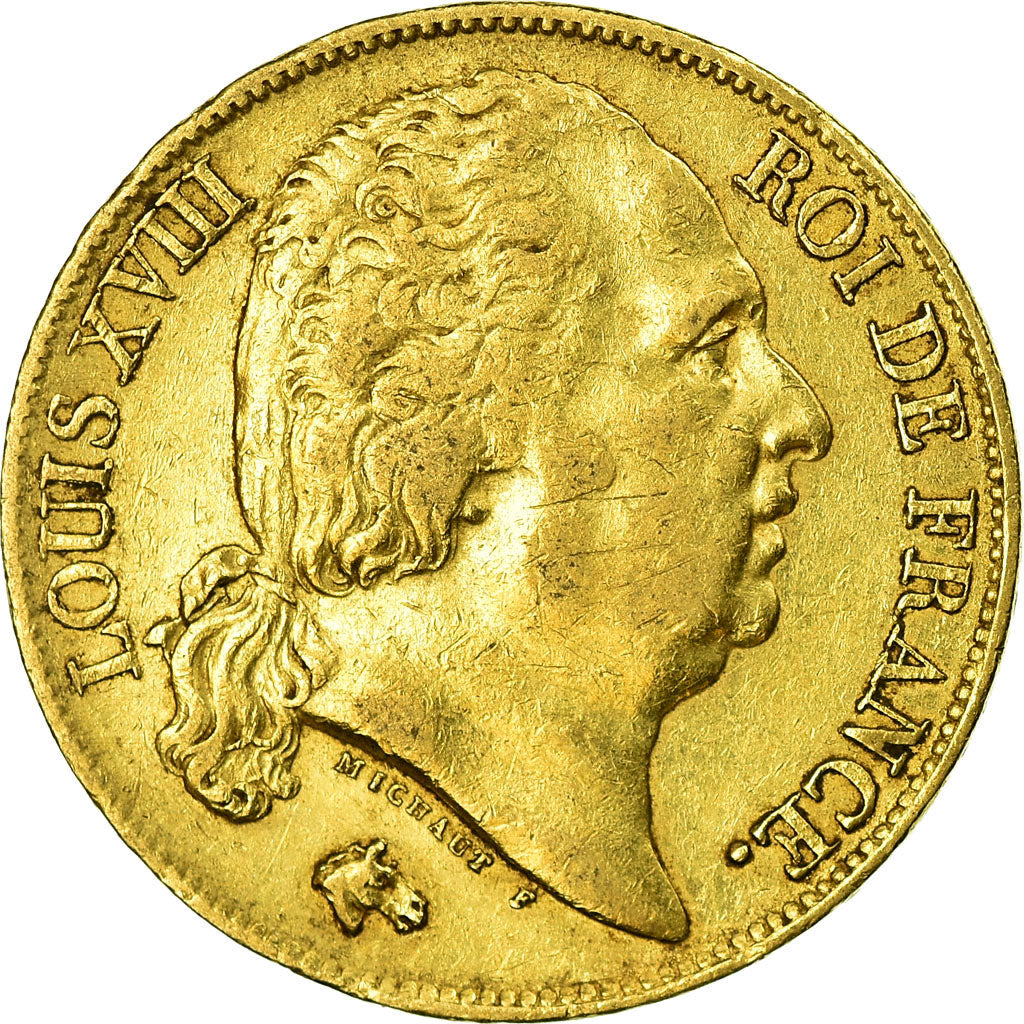 Monnaie, France, Louis XVIII, 20 Francs, 1817, Lille, TTB, Or, Gadoury:1028