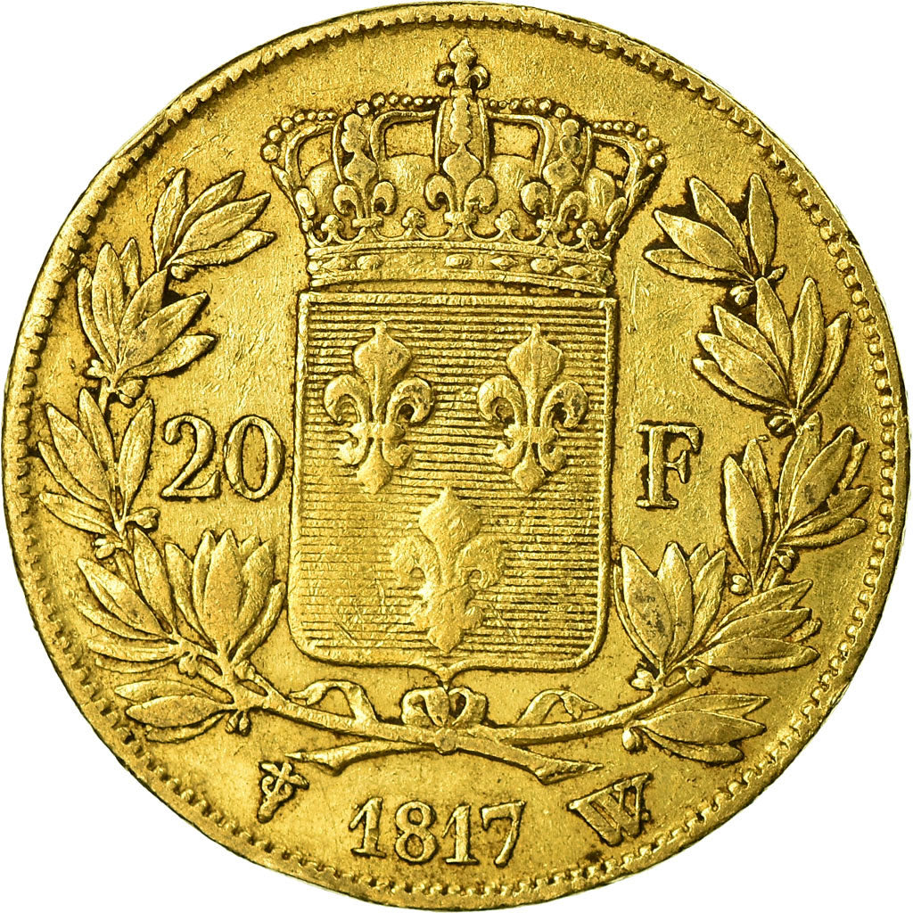 Monnaie, France, Louis XVIII, 20 Francs, 1817, Lille, TTB, Or, Gadoury:1028