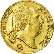 Münze, Frankreich, Louis XVIII, 20 Francs, 1819, Lille, SS, Gold, KM:712.9