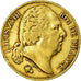 Munten, Frankrijk, Louis XVIII, 20 Francs, 1824, Lille, ZF, Goud, KM:712.9