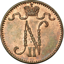 Coin, Finland, Nicholas II, Penni, 1901, MS(63), Copper, KM:13