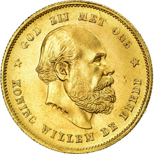 Monnaie, Pays-Bas, William III, 10 Gulden, 1876, SPL, Or, KM:106