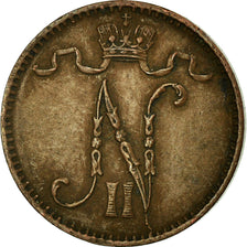 Coin, Finland, Nicholas II, Penni, 1909, EF(40-45), Copper, KM:13