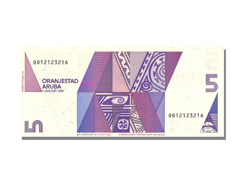 Aruba, 5 Florin, 1990, UNC(65-70)