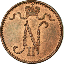 Coin, Finland, Nicholas II, Penni, 1909, MS(63), Copper, KM:13