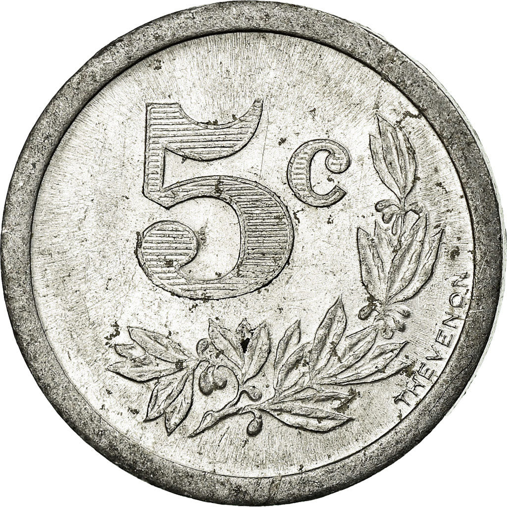 Coin, France, Chambres de Commerce, Charleville-Sedan, 5 Centimes, 1921, MS(63)