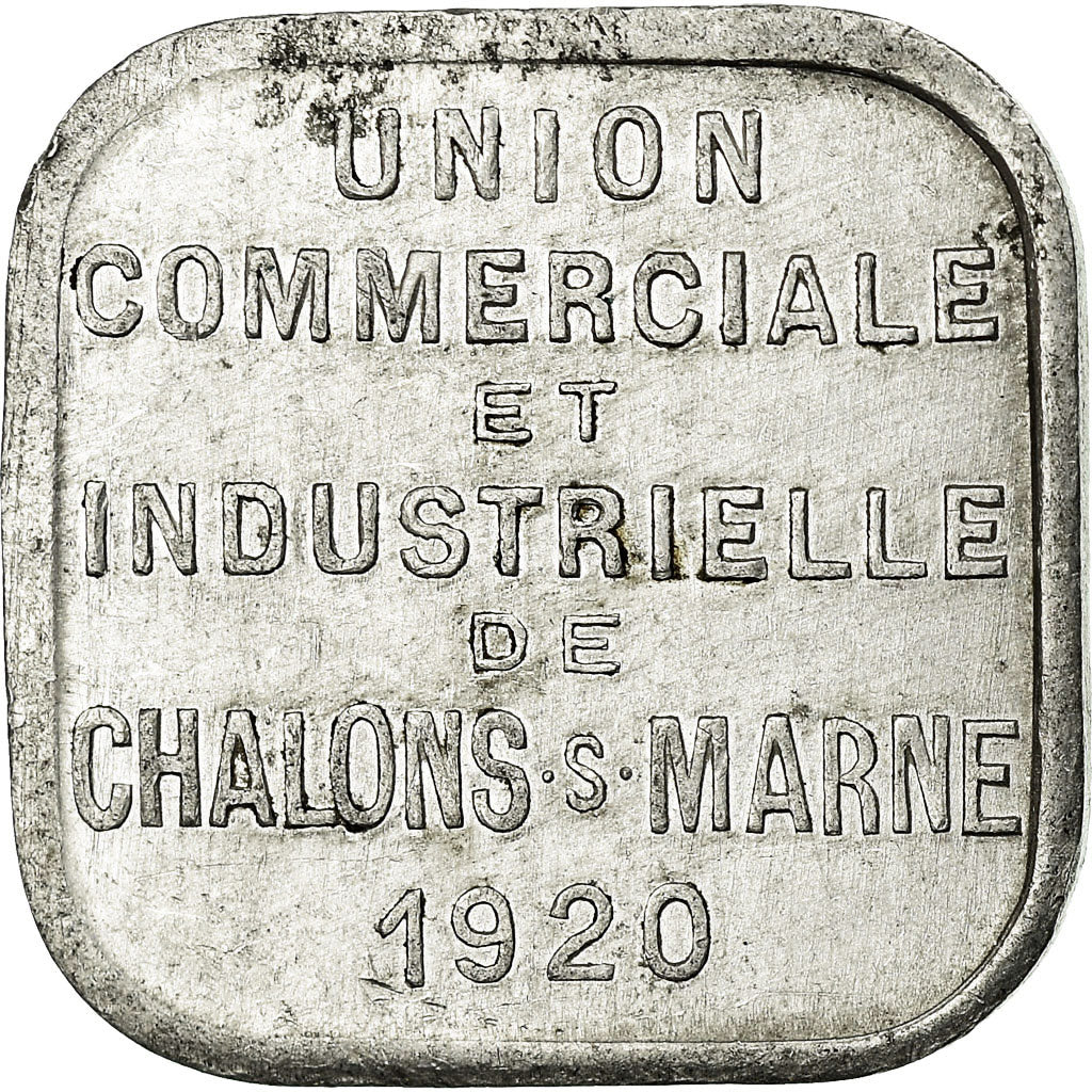 Coin, France, Union Commerciale et Industrielle, Châlons-Sur-Marne, 5 Centimes