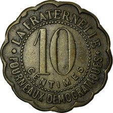 Moneda, Francia, Ville de Béziers, La Fraternelle, Béziers, 10 Centimes, MBC
