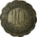 Moneda, Francia, Ville de Béziers, La Fraternelle, Béziers, 10 Centimes, MBC
