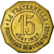 Moneda, Francia, Ville de Béziers, La Fraternelle, Béziers, 15 Centimes, EBC