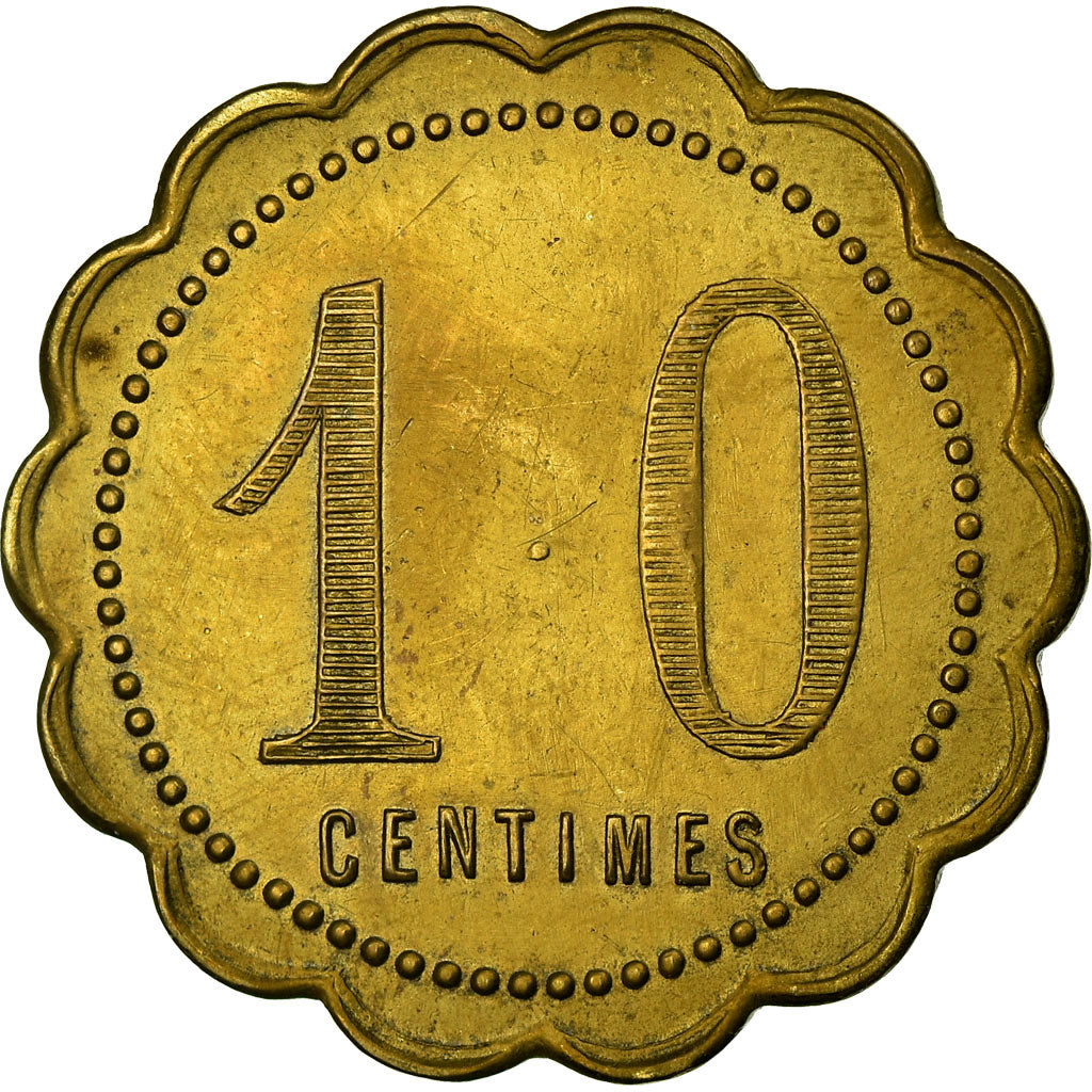 Monnaie, France, La Solidarité, Fourneaux Populaires, Béziers, 10 Centimes