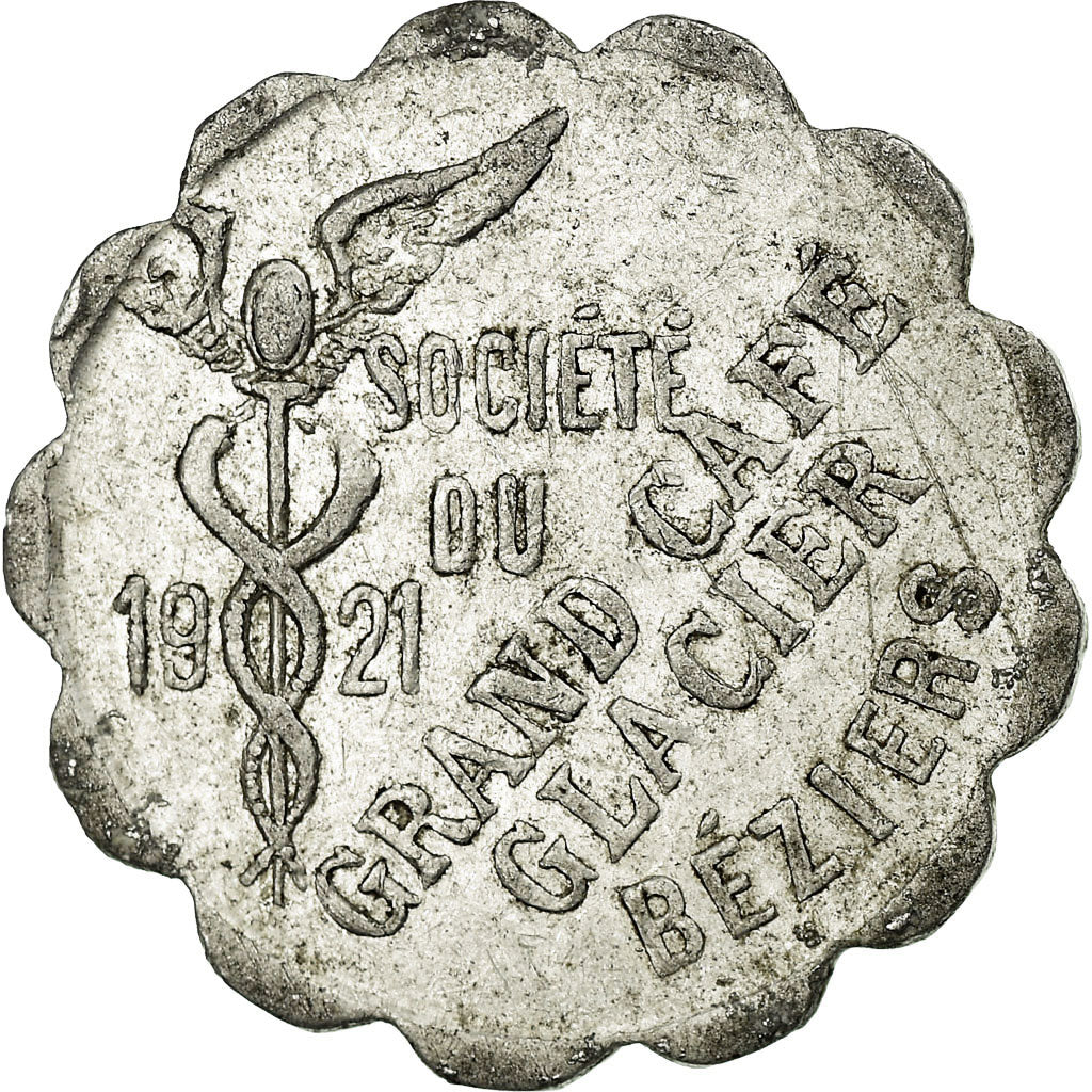 Coin, France, Société du Grand Café-Glacier, Béziers, 10 Centimes