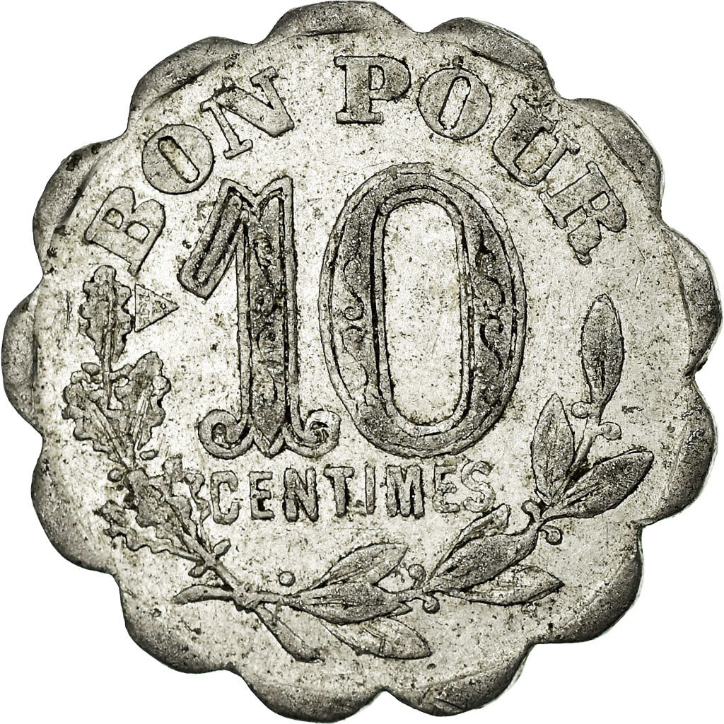 Coin, France, Société du Grand Café-Glacier, Béziers, 10 Centimes