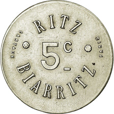 Monnaie, France, Ritz, Biarritz, 5 Centimes, SUP, Maillechort, Elie:35.1