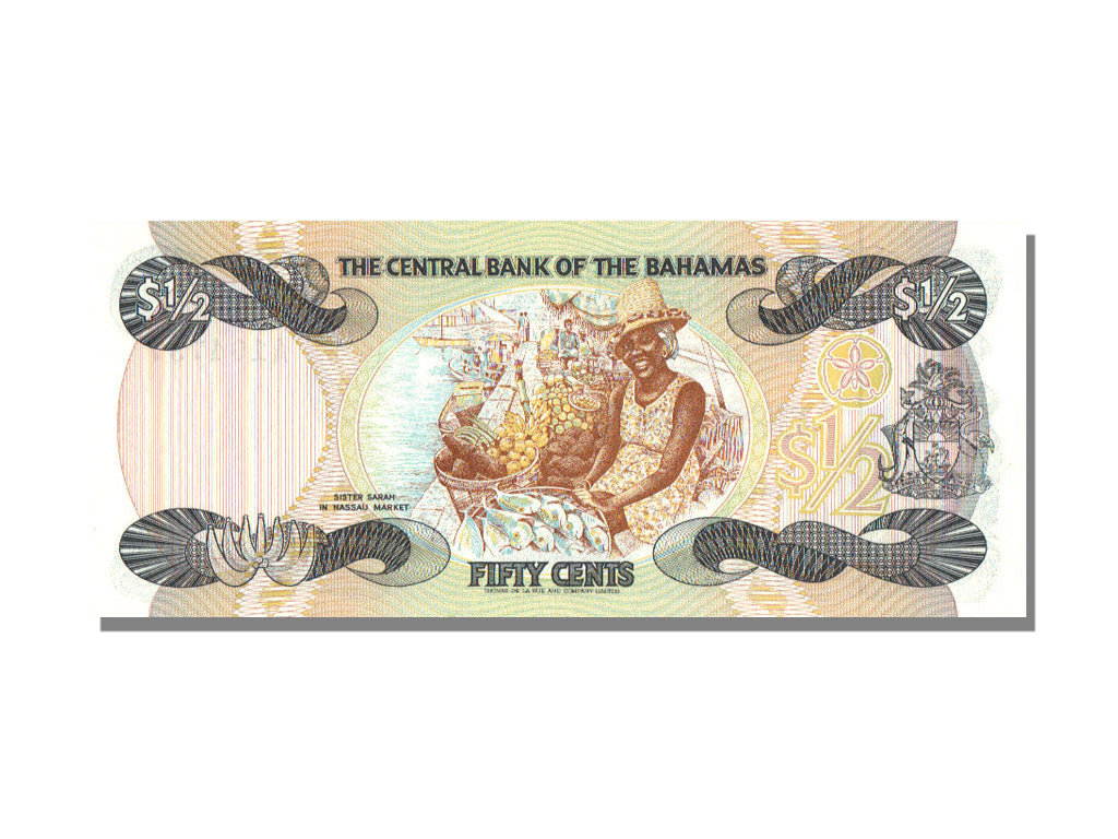 Bahamas, ½ Dollar, 1974, UNC(65-70)
