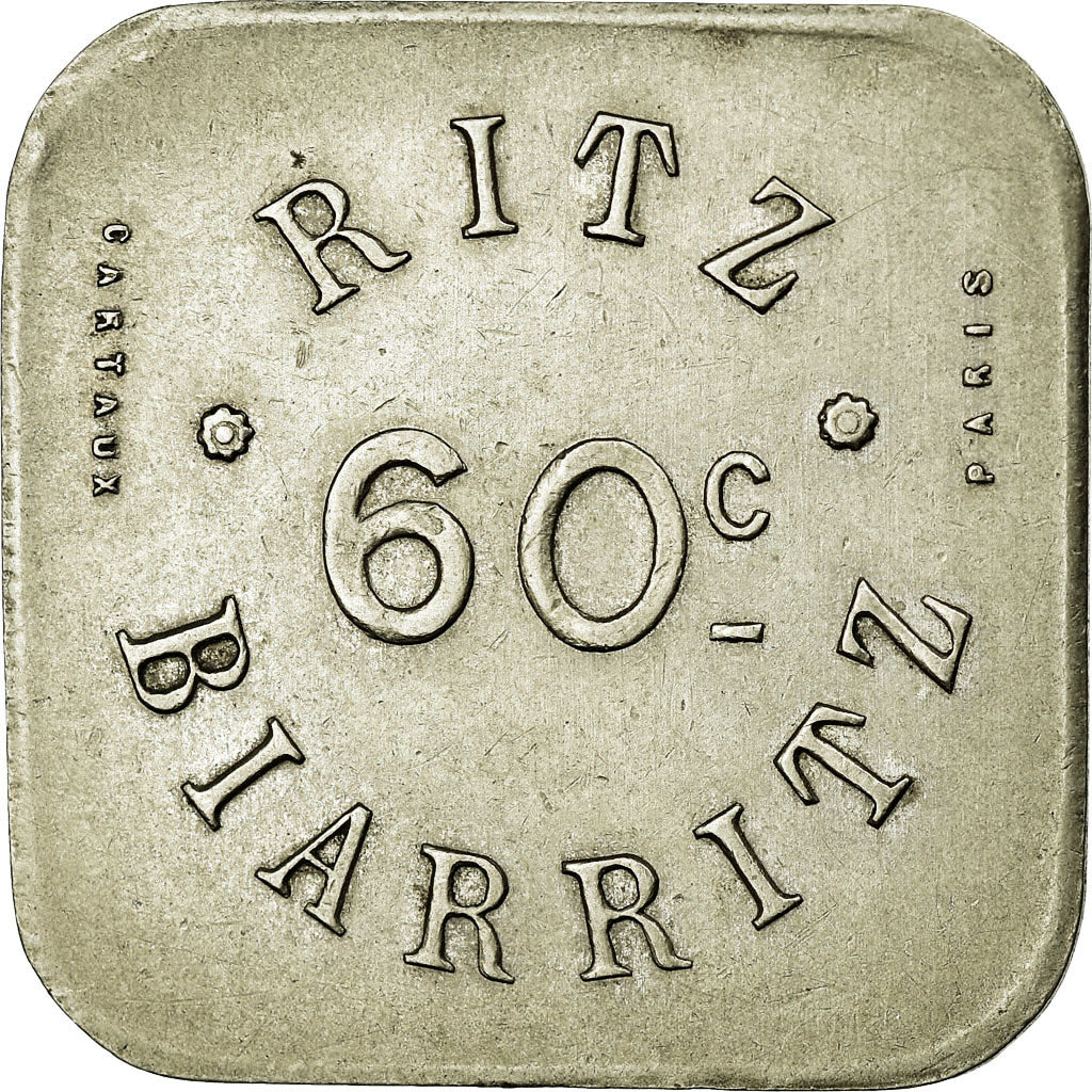 Monnaie, France, Ritz, Biarritz, 60 Centimes, SUP, Maillechort, Elie:35.7