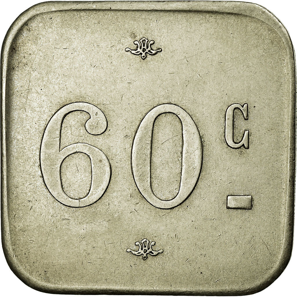Monnaie, France, Ritz, Biarritz, 60 Centimes, SUP, Maillechort, Elie:35.7