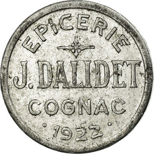 Coin, France, Epicerie DALIDET, Cognac, 5 Centimes, 1922, AU(50-53), Aluminium