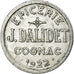 Coin, France, Epicerie DALIDET, Cognac, 25 Centimes, 1922, AU(50-53), Aluminium
