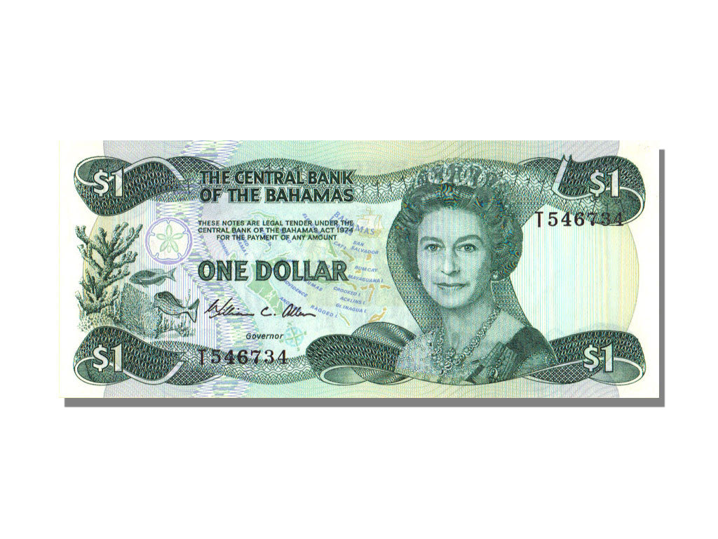 Bahamas, 1 Dollar, 1974, KM:43a, FDS