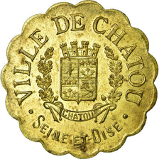 Coin, France, Ville de Chatou, Commerce Industrie, Chatou, 25 Centimes, 1918