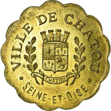 Coin, France, Ville de Chatou, Commerce Industrie, Chatou, 10 Centimes, 1918