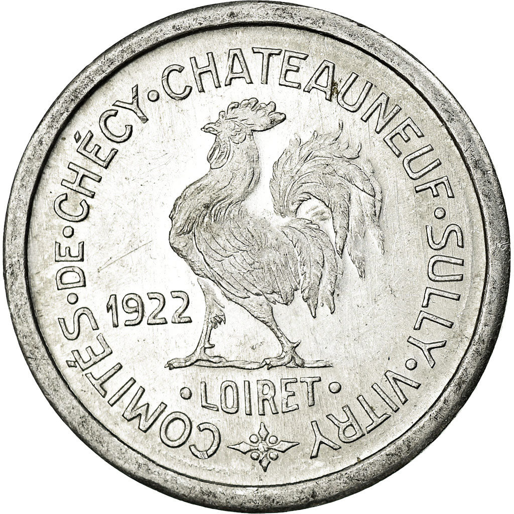 Coin, France, Comités de Chécy-Chateauneuf-Sully-Vitry, Chécy, 5 Centimes