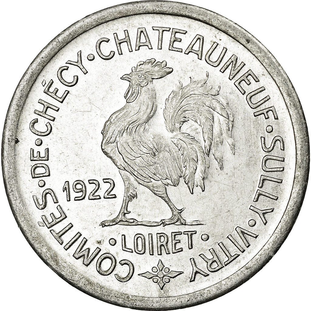 Coin, France, Comités de Chécy-Chateauneuf-Sully-Vitry, Chécy, 10 Centimes