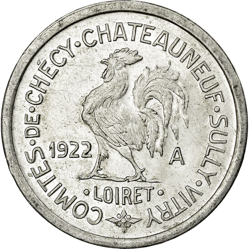 Coin, France, Comités de Chécy-Chateauneuf-Sully-Vitry, Chécy, 10 Centimes
