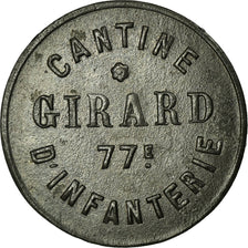 Moneta, Francja, Cantine GIRARD, Cholet, 5 Centimes, EF(40-45), Cynk, Elie:10.1