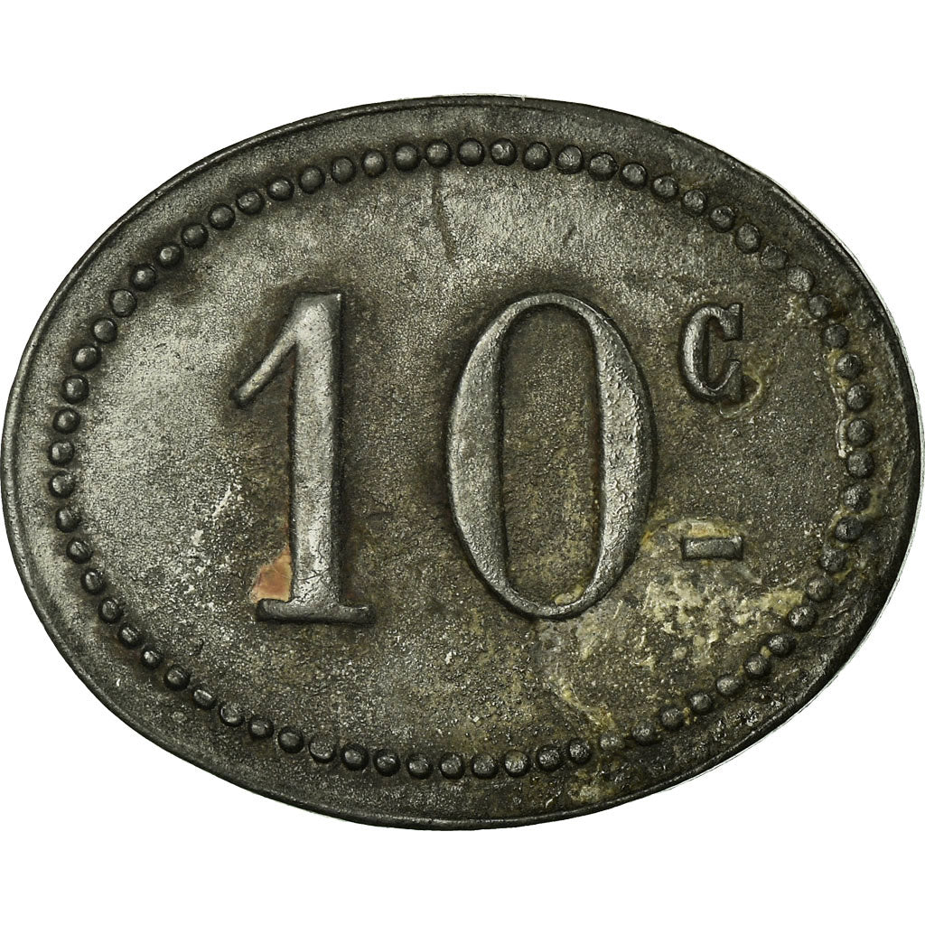 Monnaie, France, Cantine GIRARD, Cholet, 10 Centimes, TTB, Zinc, Elie:10.2