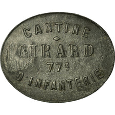 Munten, Frankrijk, Cantine GIRARD, Cholet, 10 Centimes, ZF+, Zinc, Elie:10.8