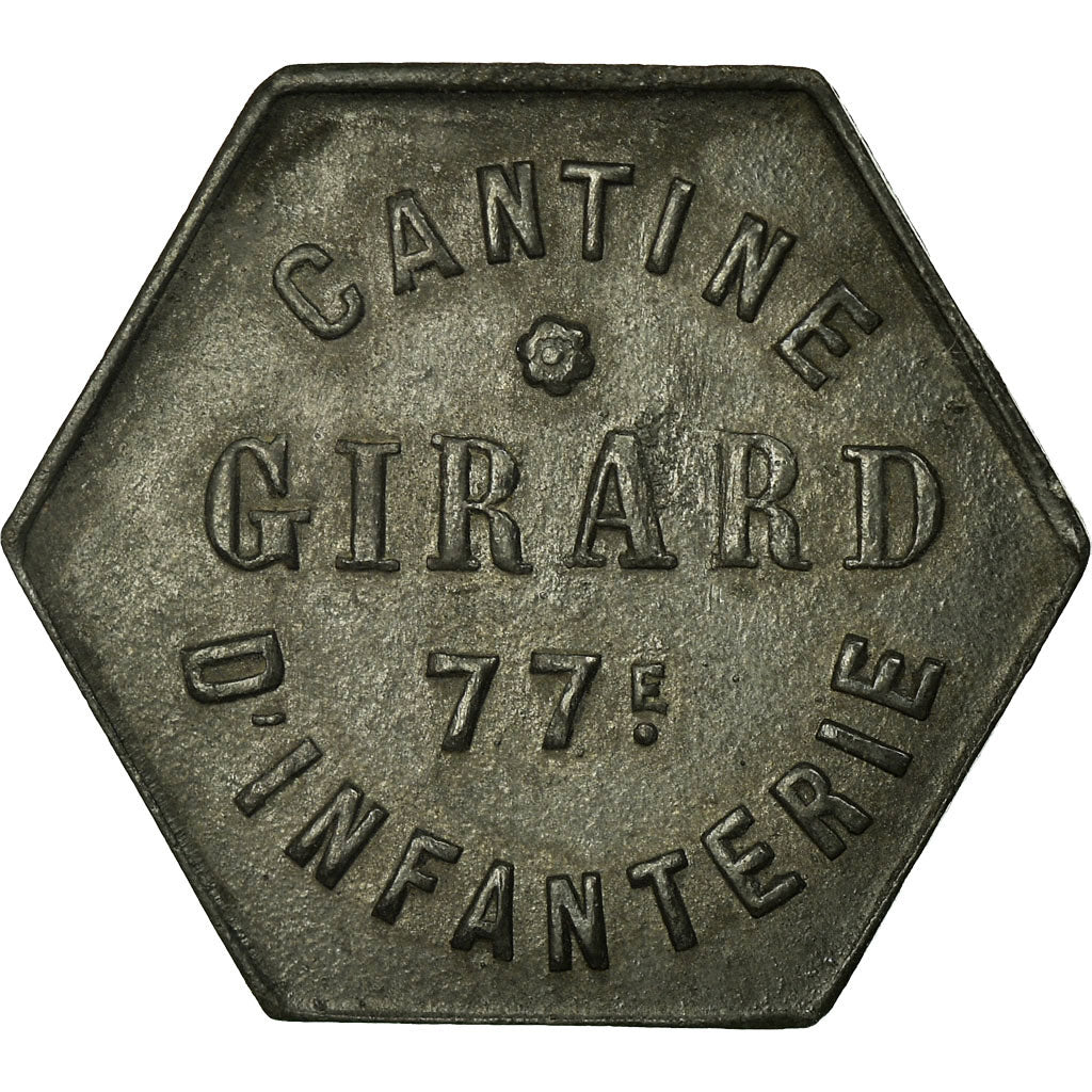 Moneta, Francia, Cantine GIRARD, Cholet, 25 Centimes, BB+, Zinco, Elie:10.3