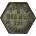 Moneta, Francia, Cantine GIRARD, Cholet, 25 Centimes, BB+, Zinco, Elie:10.3