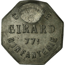 Moneta, Francja, Cantine GIRARD, Cholet, 50 Centimes, Undated, AU(50-53), Cynk