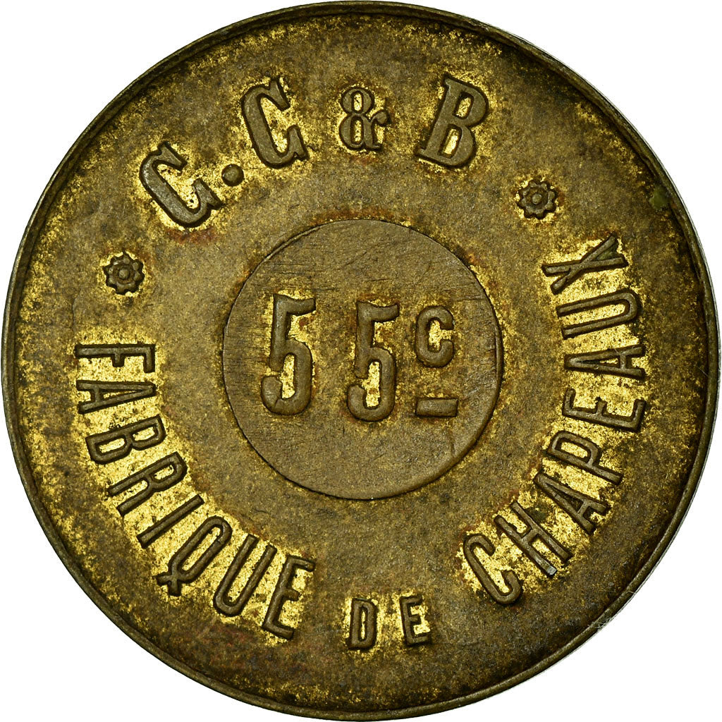 Coin, France, Fabrique de chapeaux, C. C. & B., Corbeilles-Essonnes, 55