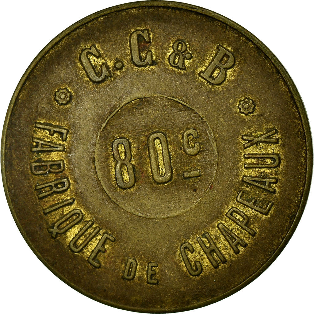 Coin, France, Fabrique de chapeaux, C. C. & B., Corbeilles-Essonnes, 80