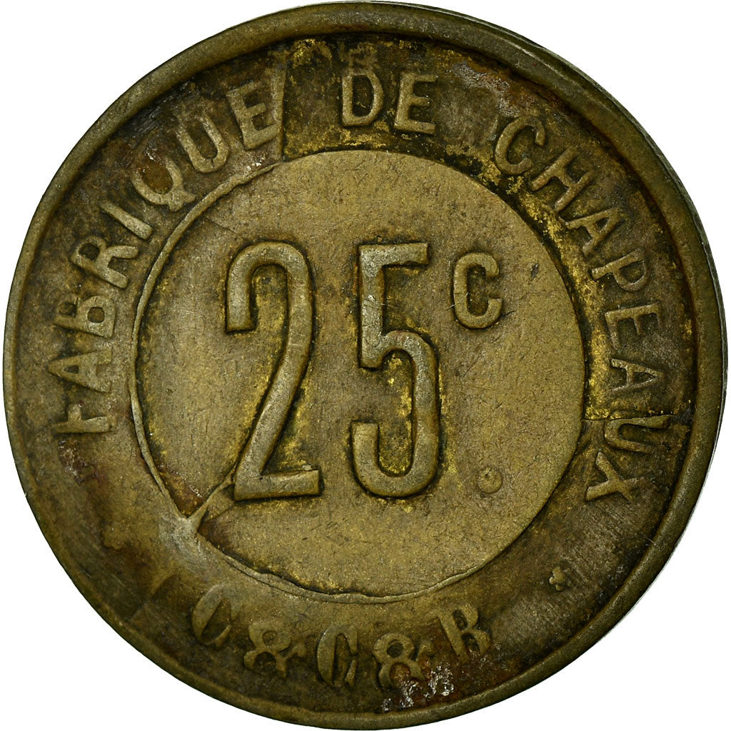 Coin, France, Fabrique de chapeaux, C. & C. & B., Corbeilles-Essonnes, 25