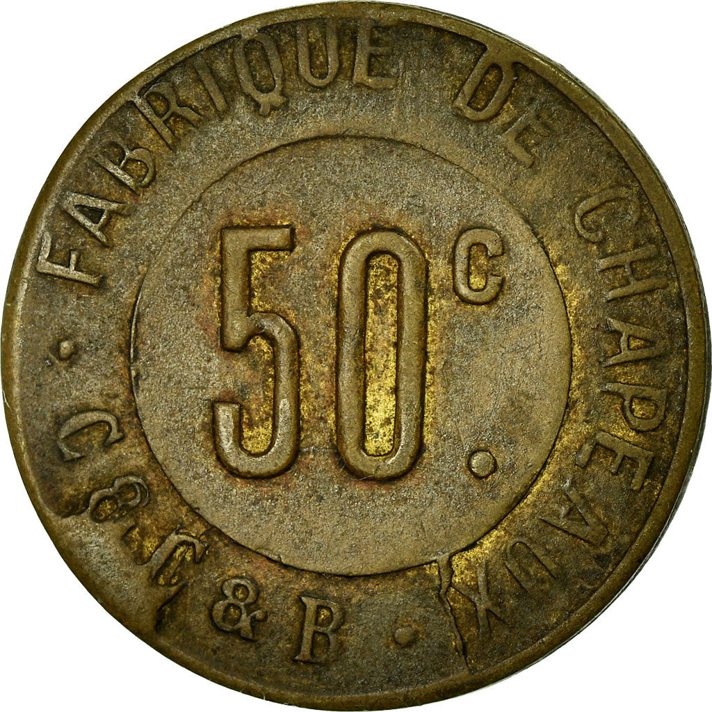 Coin, France, Fabrique de chapeaux, C. & C. & B., Corbeilles-Essonnes, 50